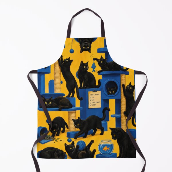 Item preview, Playful Black Cats Pattern #4 designed and sold by Andy Gambino Art.