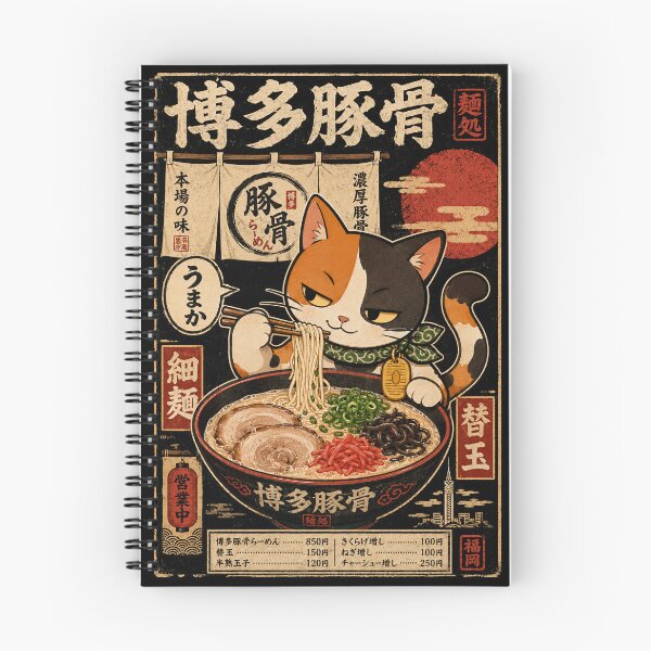 Item preview, Japanese Hakata Tonkotsu Ramen Cat designed and sold by SakuraFesta.