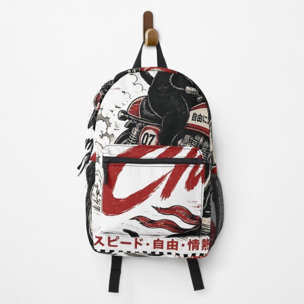 Item preview, Retro Japanese Motorcycle Cat designed and sold by Mystic & Celestial Art.