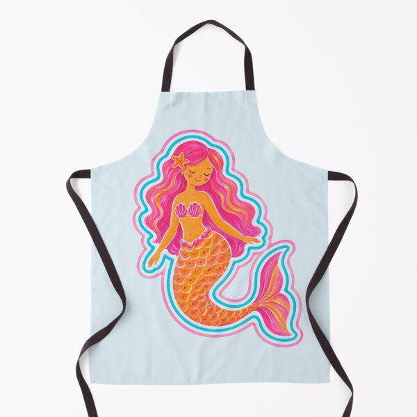 Item preview, Cute Pink Mermaid Illustration | Whimsical Ocean Fantasy Art Print for Kids & Coastal Decor designed and sold by vitag.
