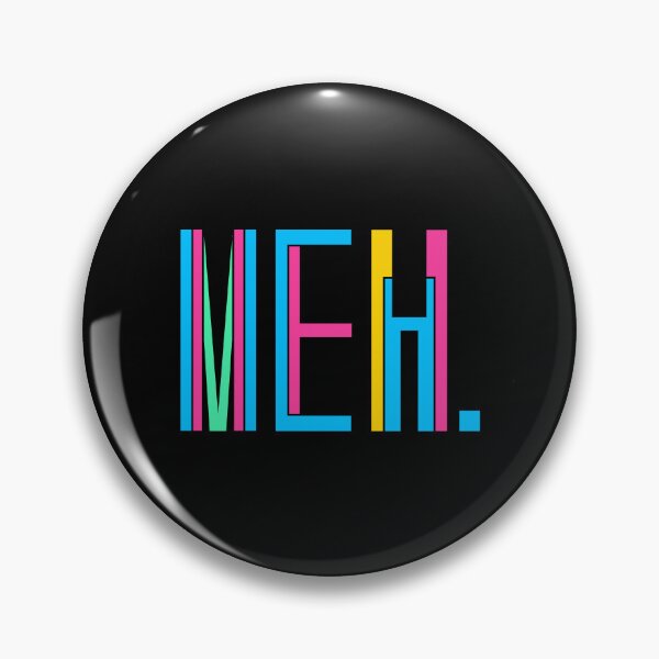 Item preview, Meh Typography Design, Bold Colorful Modern Lettering designed and sold by nimoxi.