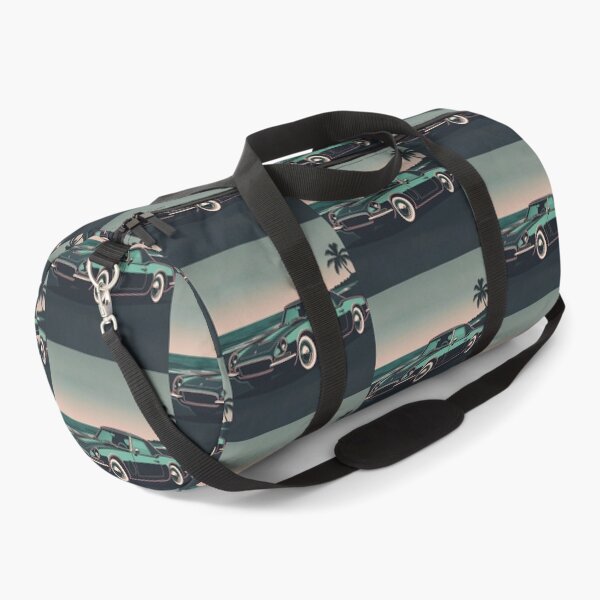 Item preview, Retro Vintage Roadster Beach Cruise - Neon Vector Car Art designed and sold by Nexus Space.