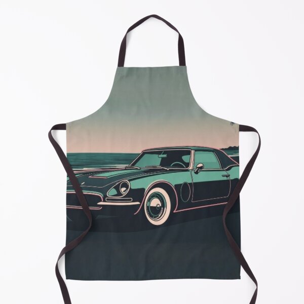 Item preview, Retro Vintage Roadster Beach Cruise - Neon Vector Car Art designed and sold by Nexus Space.