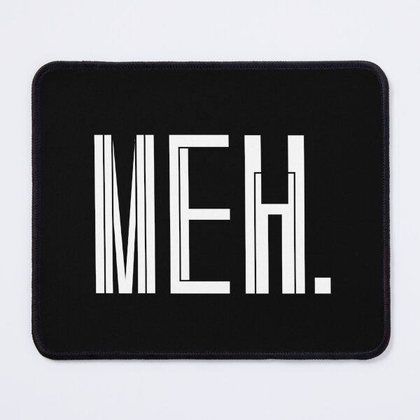 Item preview, Meh Typography Design, Bold White Modern Lettering designed and sold by nimoxi.