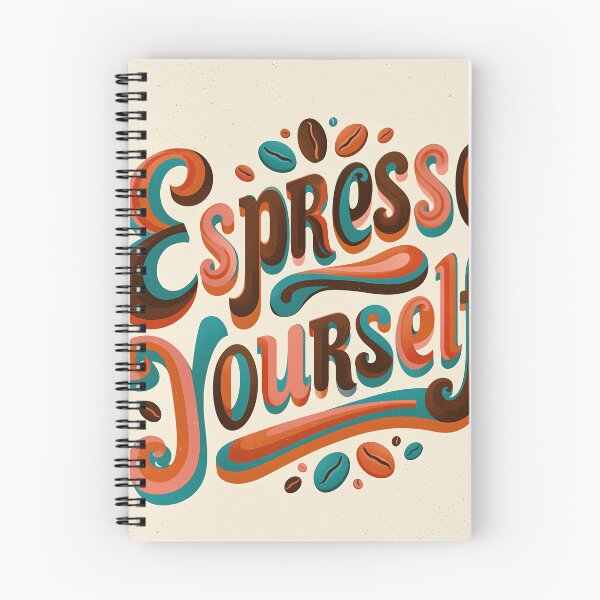 Item preview,  Retro Espresso Yourself Coffee Typography designed and sold by EgonZ9.