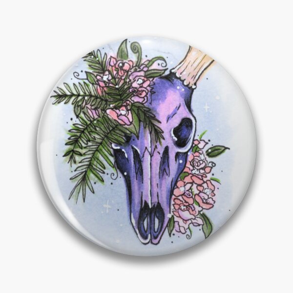Item preview, Deer Skull with Flowers designed and sold by oomia96.