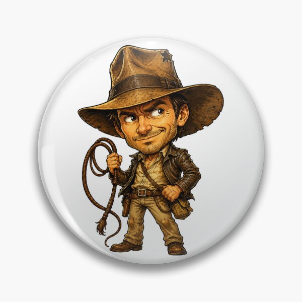 Item preview, Cute Jungle Explorer – Adventurous Chibi Archaeologist Sticker designed and sold by AlexLineArt.