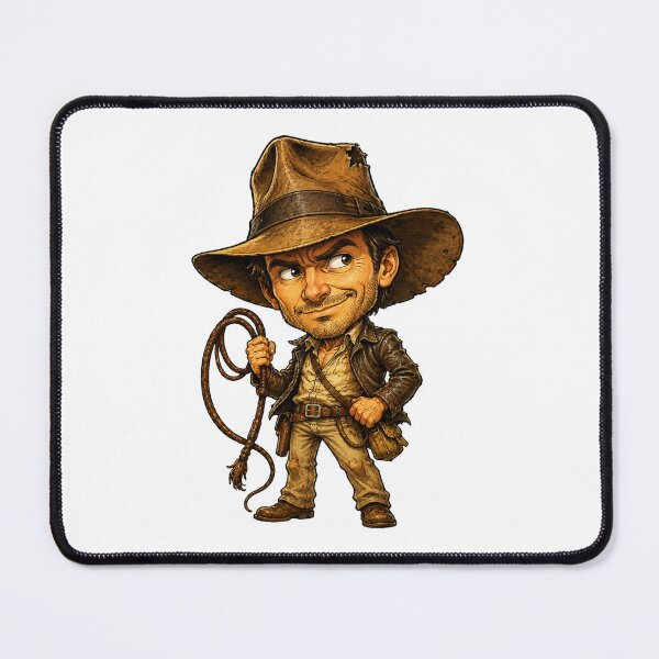 Item preview, Cute Jungle Explorer – Adventurous Chibi Archaeologist Sticker designed and sold by AlexLineArt.