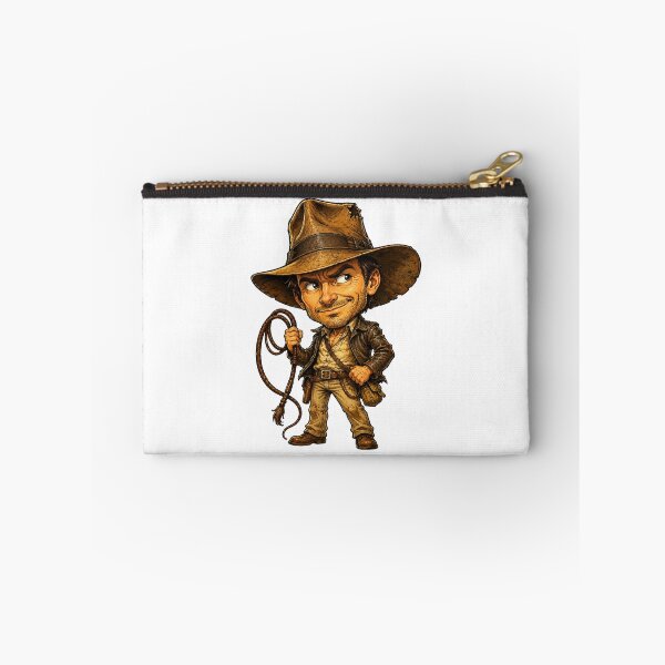 Item preview, Cute Jungle Explorer – Adventurous Chibi Archaeologist Sticker designed and sold by AlexLineArt.