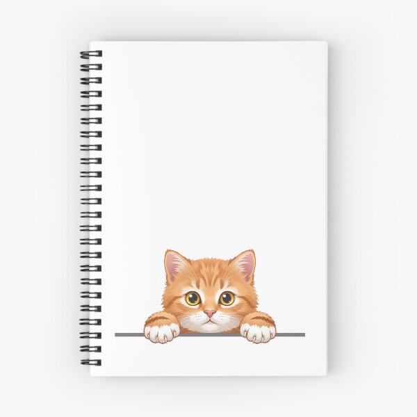 Item preview, Cute Peeking Orange Tabby Cat designed and sold by seven things shop.
