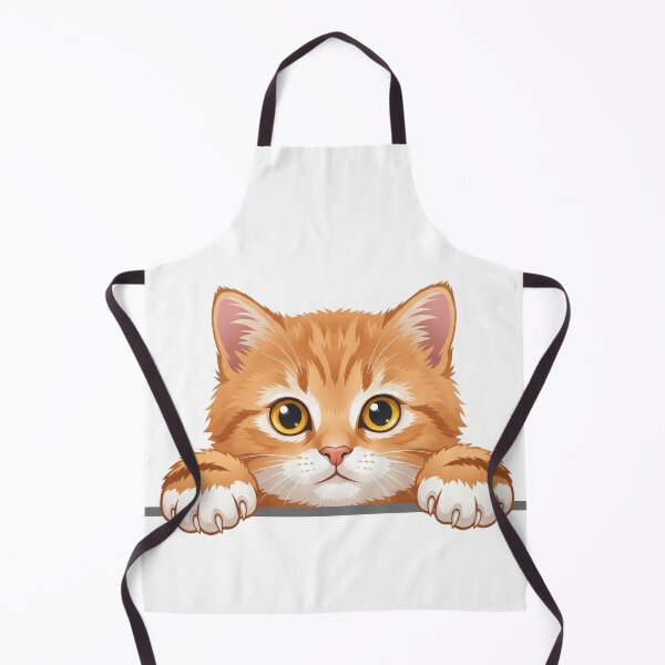Item preview, Cute Peeking Orange Tabby Cat designed and sold by seven things shop.