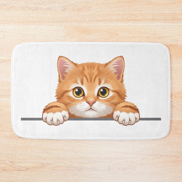 Item preview, Cute Peeking Orange Tabby Cat designed and sold by seven things shop.
