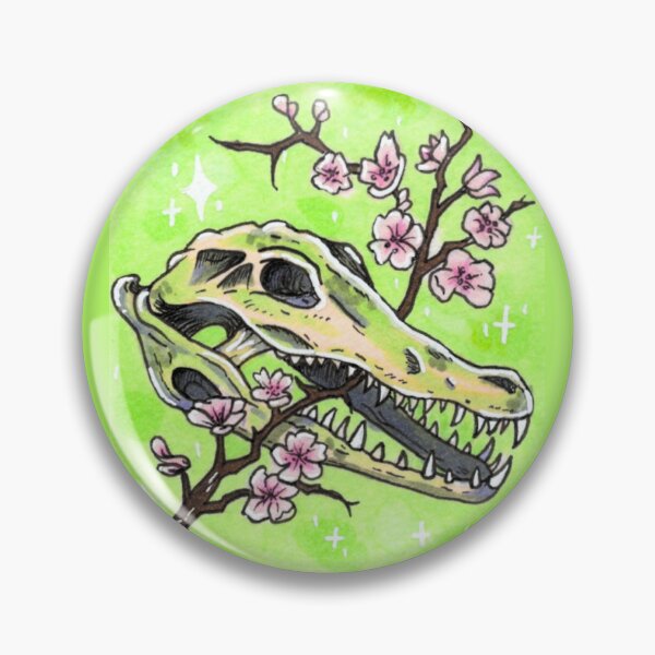 Item preview, Alligator Skull with Cherry Blossom designed and sold by oomia96.