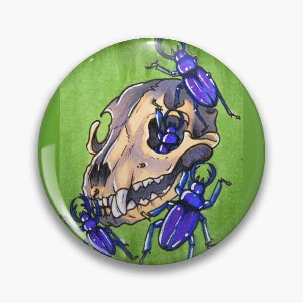 Item preview, Wolf Skull with Beetles designed and sold by oomia96.