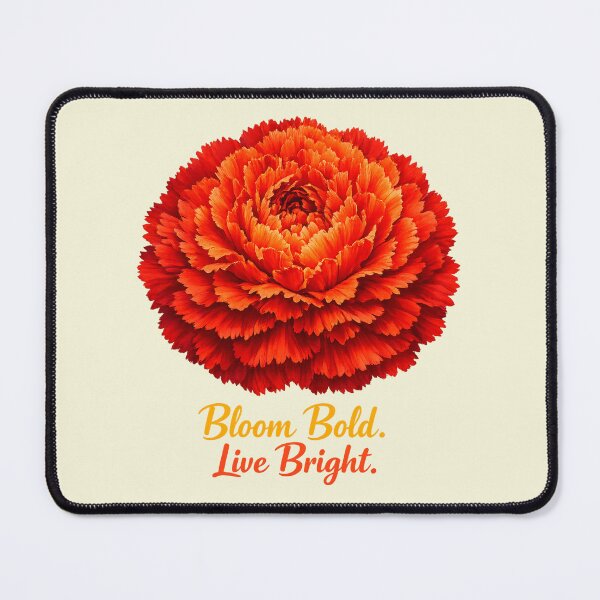 Item preview, Bloom Bold Live Bright Red Carnation Flower designed and sold by taiche.