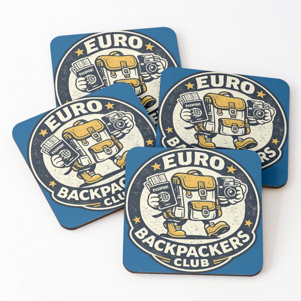 Item preview, Euro Backpackers Club Classic Retro Design designed and sold by killem667.