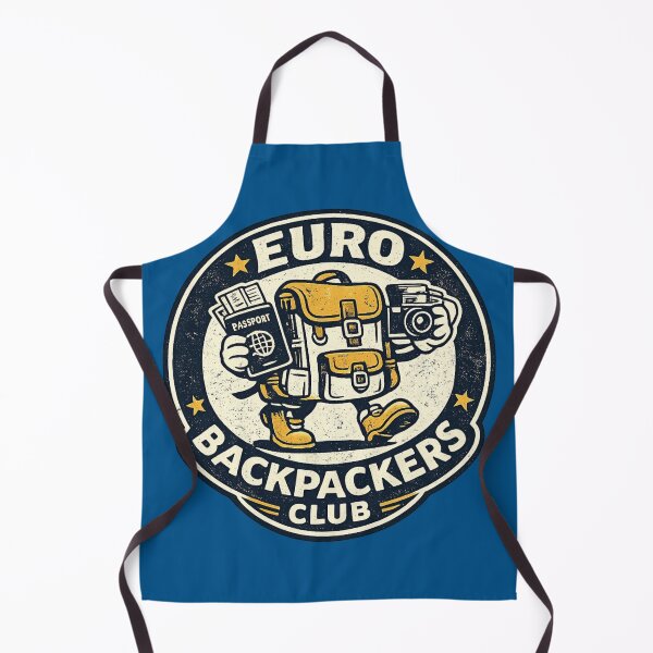 Item preview, Euro Backpackers Club Classic Retro Design designed and sold by killem667.