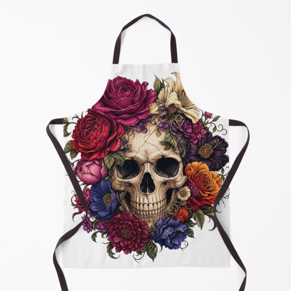 Item preview, Floral Gothic Skull designed and sold by Ahmed Nedji.