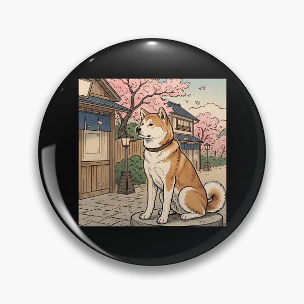 Item preview, Hachiko Akita Inu - Japanese Legend Symbol Of Loyalty Resilience And Love designed and sold by almeineed.