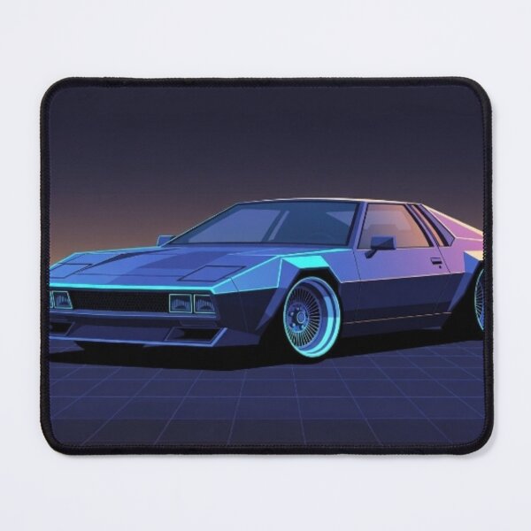 Item preview, 80s Synthwave Wedge Car - Retro Neon Vector Illustration designed and sold by Nexus Space.