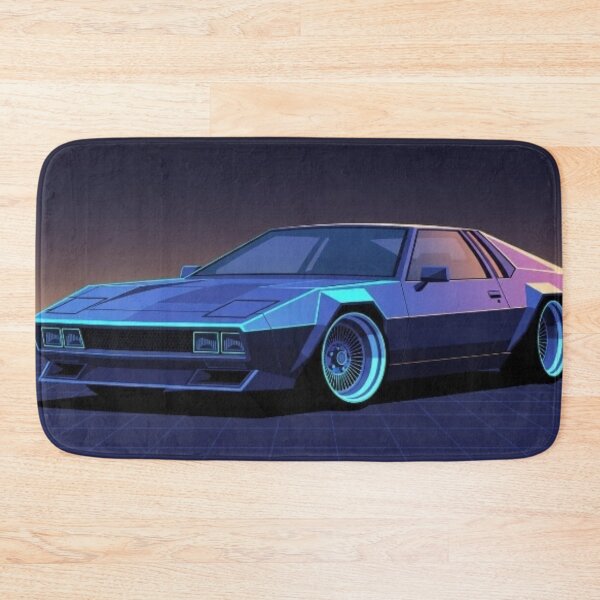 Item preview, 80s Synthwave Wedge Car - Retro Neon Vector Illustration designed and sold by Nexus Space.