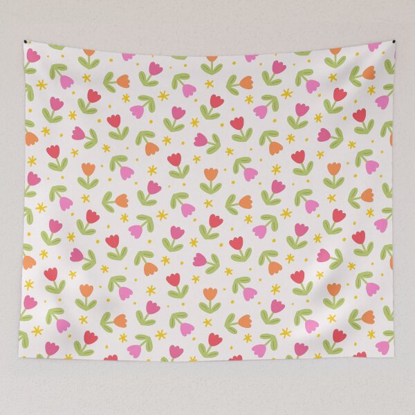 Item preview, Colorful Tulip Floral Pattern with Sparkles designed and sold by Zaya_art.