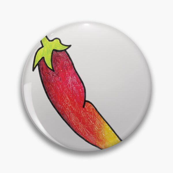 Item preview, Kawaii Spicy Chili Pepper Sticker | Cute Hot Pepper | Funny Food Art designed and sold by Moss-Oak-Prints.