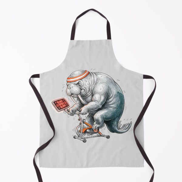 Item preview, Burn Baby Burn - Funny Walrus Workout Stationery Bike Art designed and sold by SoulPT.