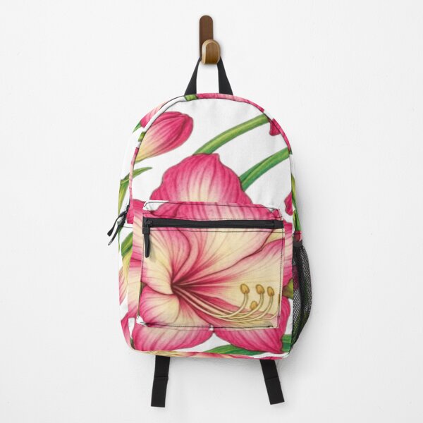 Item preview, Pink Amaryllis Flowers Botanical Floral Art designed and sold by WantStyleyou.