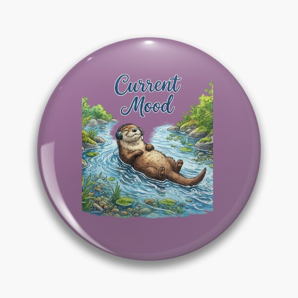 Item preview, Otter Floating Down River - Current Mood designed and sold by CJLindy.