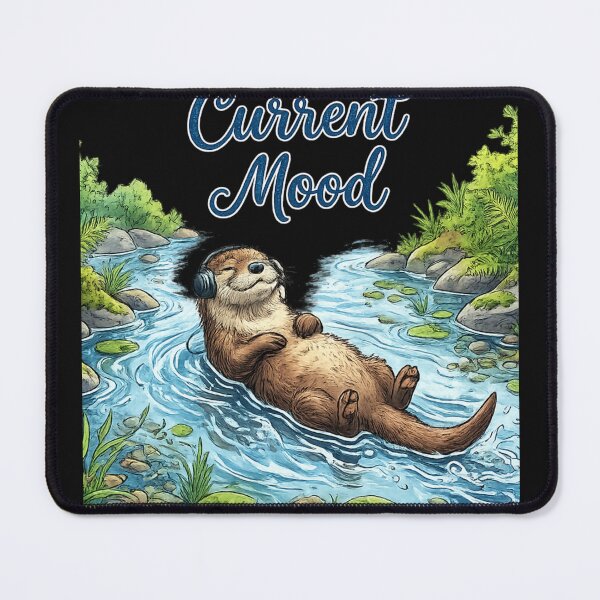 Item preview, Otter Floating Down River - Current Mood designed and sold by CJLindy.