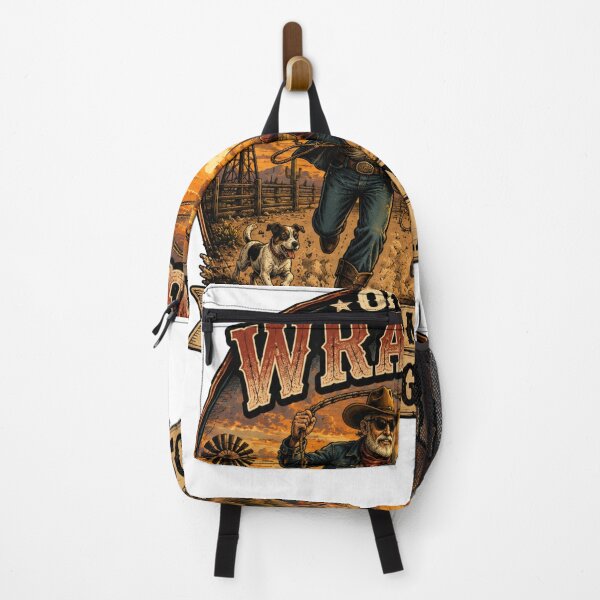 Item preview, Off To Wrangle My Feral Grandkids Funny Cowboy Grandpa Vintage Shirt designed and sold by Masloshop.