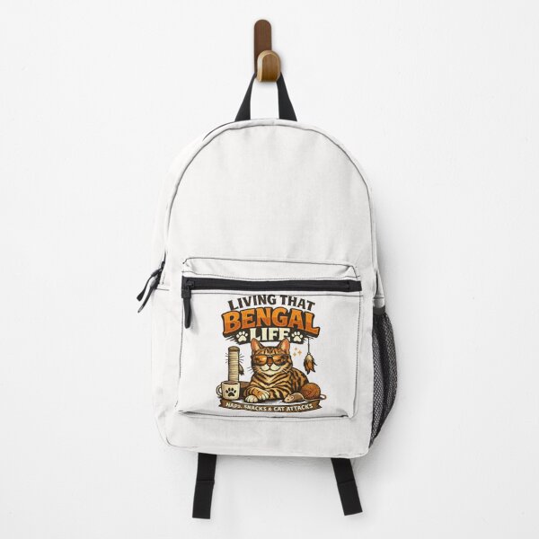Item preview, Living That Bengal Life – Funny Bengal Cat Lover designed and sold by SidTastic .