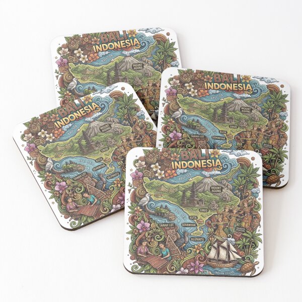 Item preview, Wonderful Bali Indonesia Travel Souvenir Heritage Colorful Cultural Doodle designed and sold by arisukma11.