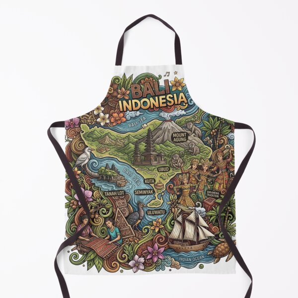 Item preview, Wonderful Bali Indonesia Travel Souvenir Heritage Colorful Cultural Doodle designed and sold by arisukma11.
