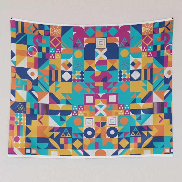 Item preview, Colorful Geometric Symmetrical Pattern designed and sold by behappyandrelax.