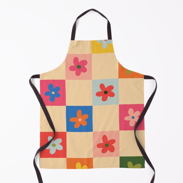 Item preview, Colorful Retro Floral Checkerboard Pattern | Groovy Daisy Aesthetic designed and sold by Purple Moon .
