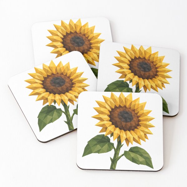 Item preview, Low Poly Sunflower | Modern Geometric Floral Art designed and sold by filou designs.