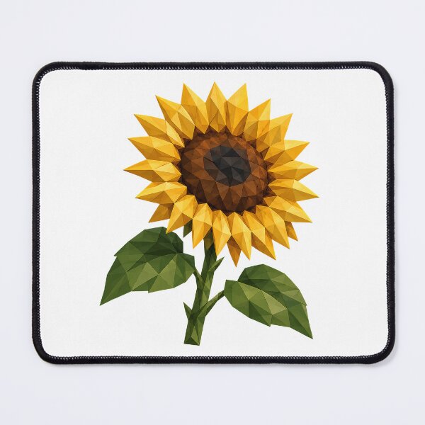 Item preview, Low Poly Sunflower | Modern Geometric Floral Art designed and sold by filou designs.