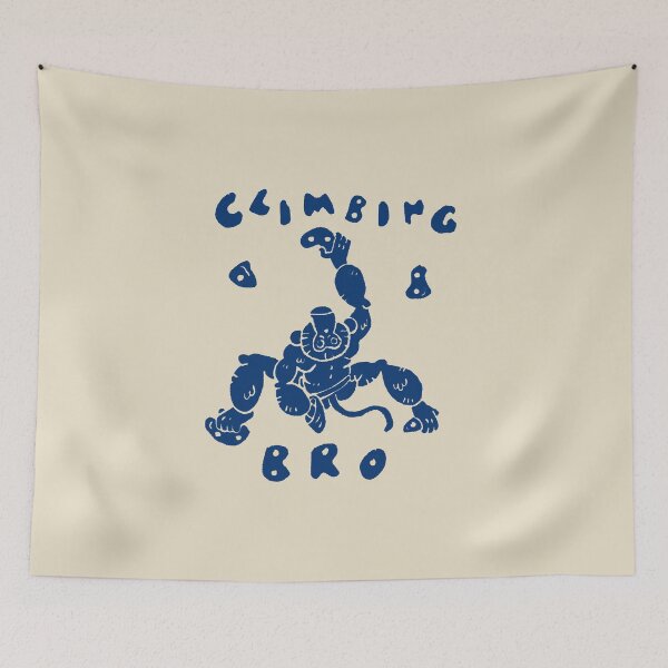 Item preview, Monkey Climbing Bro Hand Drawn Linocut Illustration designed and sold by RNASstuff.