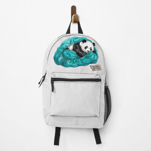 Item preview, Mission Impossible - Funny Panda Fitted Sheet Watercolor Art designed and sold by SoulPT.