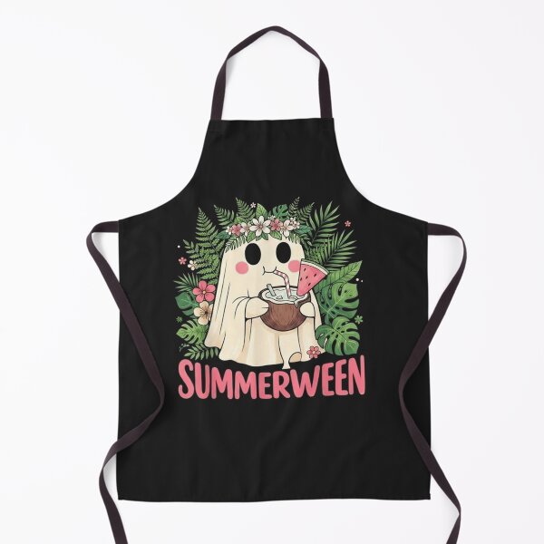 Item preview, Summerween Funny Ghost Halloween Summer Floral beach designed and sold by kotastiart.