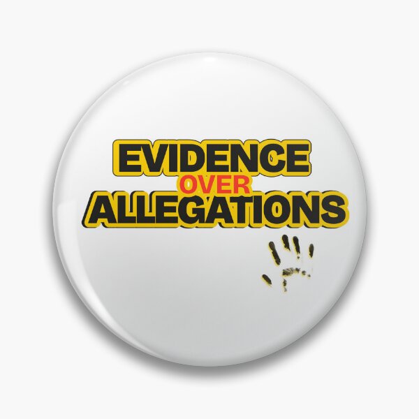 Item preview, Evidence Over Allegations | Justice, Due Process & Legal Rights Design  designed and sold by Teale-Studio.