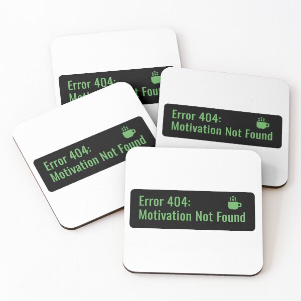 Item preview, Error 404 Motivation Not Found Sticker designed and sold by StikerChuns.