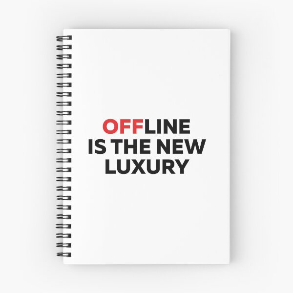 Item preview, Offline Is The New Luxury Typography Quote designed and sold by StikerChuns.