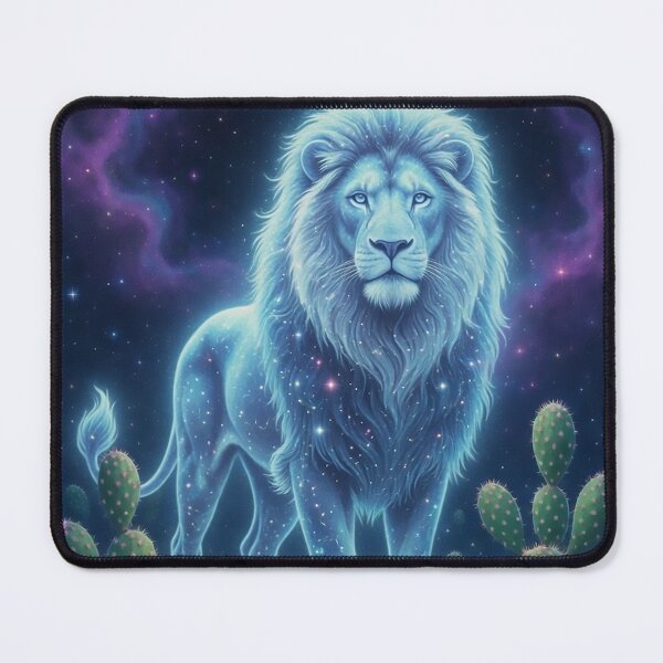 Item preview, Lion Spirit animal surreal art native tribal spiritual art designed and sold by Ruta.