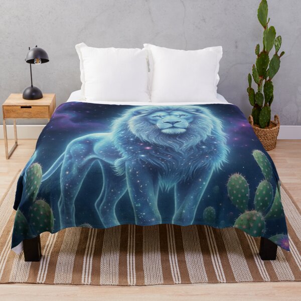 Item preview, Lion Spirit animal surreal art native tribal spiritual art designed and sold by Ruta.