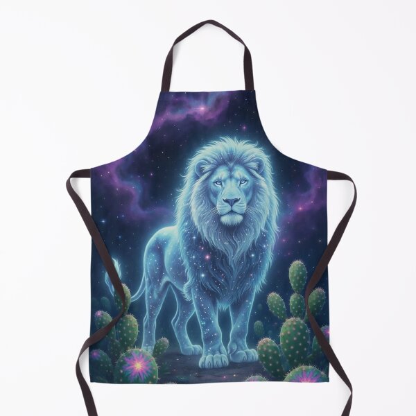 Item preview, Lion Spirit animal surreal art native tribal spiritual art designed and sold by Ruta.
