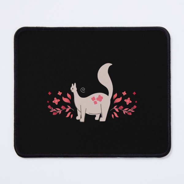 Item preview, Cute Cat Folk Art Floral Meow Illustration designed and sold by Veleriart.