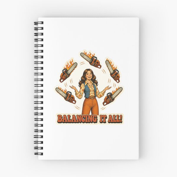 Item preview, Balancing Life Like A Chainsaw Juggling Girl designed and sold by RareVisuals.